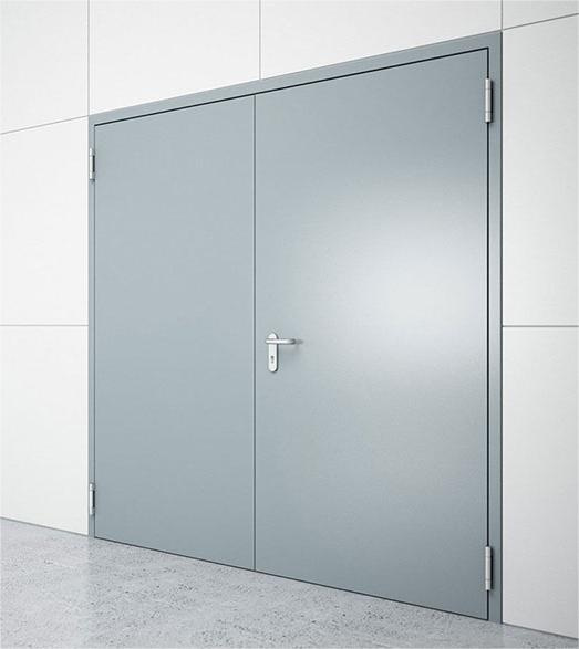 CE-Certificate-Industrial-Exterior-Commercial-Interior-Escape-Emergency-Exit-Gate-Security-Main-Entrance-Entry-Swing-Glazed-Metal-Safety-Flush-Door
