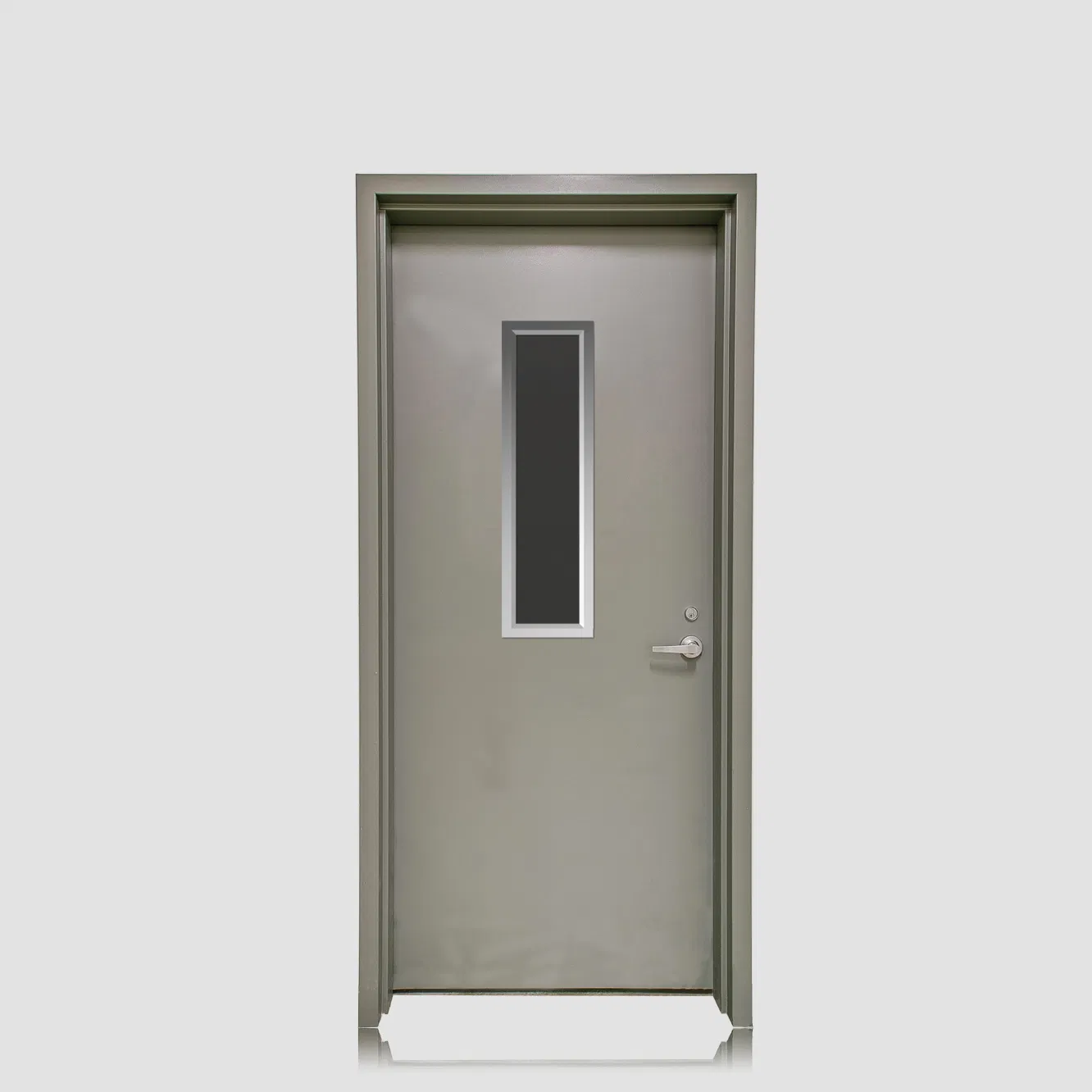Couple-of-Steel-Vision-Frames-Vp204X783-by-Self-Attaching-to-Fit-Glass-in-Door-Cutout